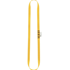 picture of yellow nylon open loop sling