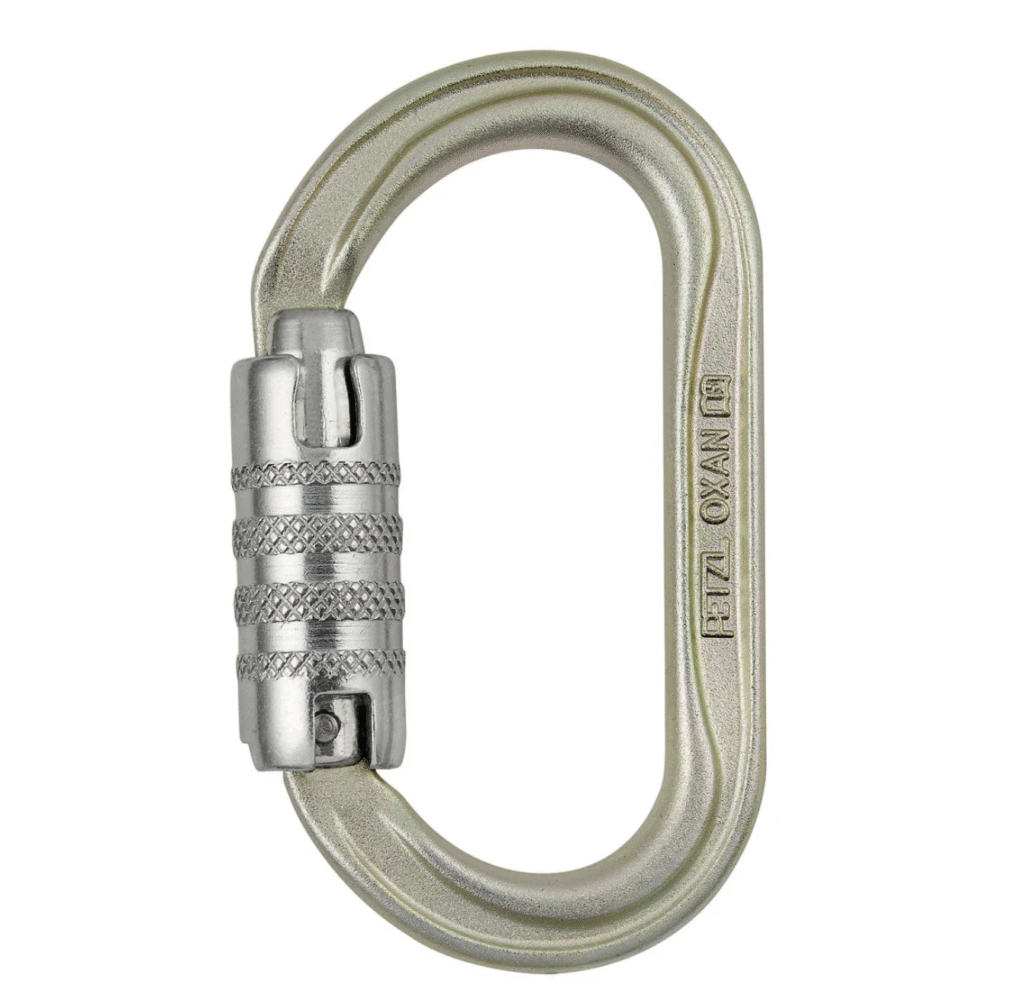 Picture of a steel carabiner